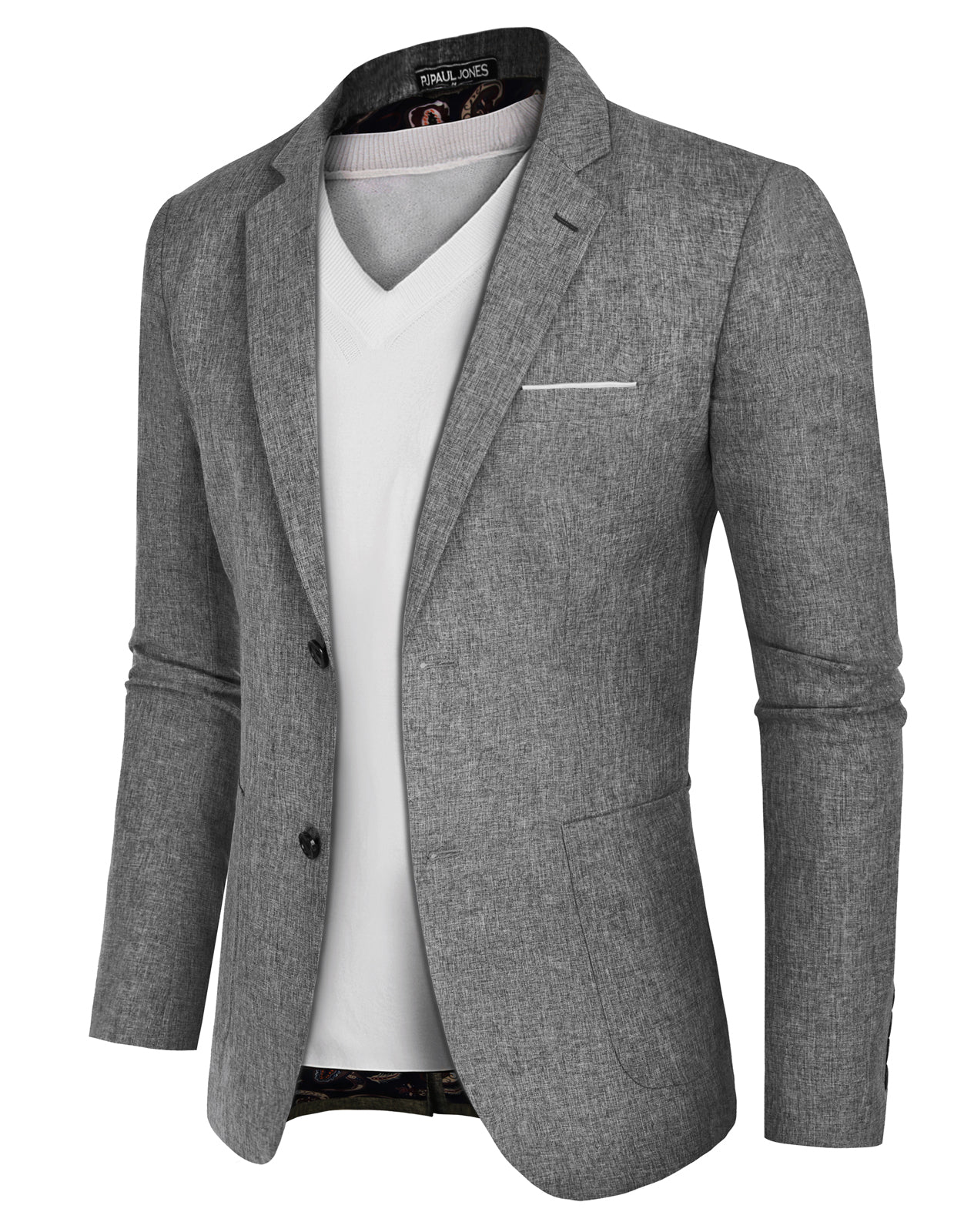 Men's Casual Sport Coat Blazer Two Buttons Lightweight Business Jackets