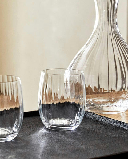 BOHEMIA CRYSTAL TUMBLER WITH LINES