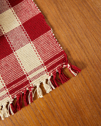 PACK OF CHECK CHRISTMAS PLACEMATS (PACK OF 2)