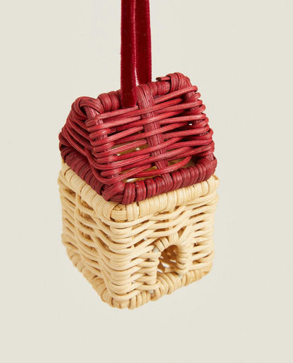 RATTAN CHRISTMAS HOUSE DECORATION