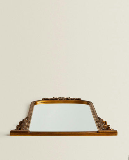 GOLD WOODEN MIRROR