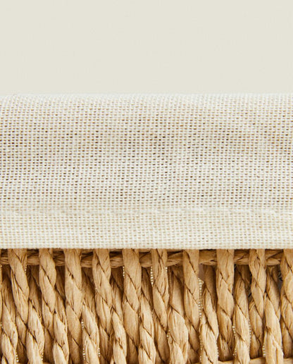 BASKET WITH FABRIC LINING