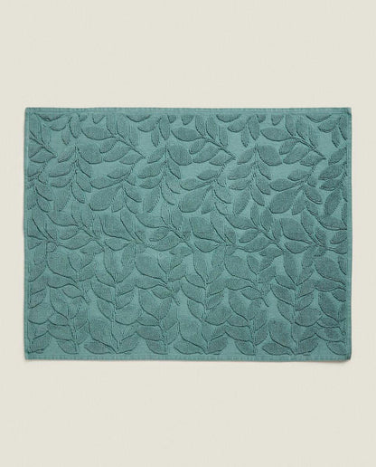 VEGETABLE JACQUARD BATH MAT