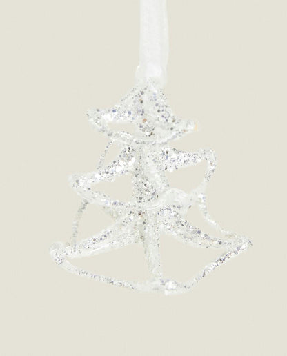 GLASS CHRISTMAS TREE DECORATION