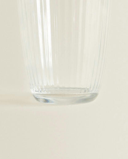 LINE GLASS SOFT DRINK TUMBLER