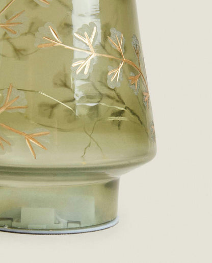 GLASS LED LIGHT CHRISTMAS TREE DECORATION