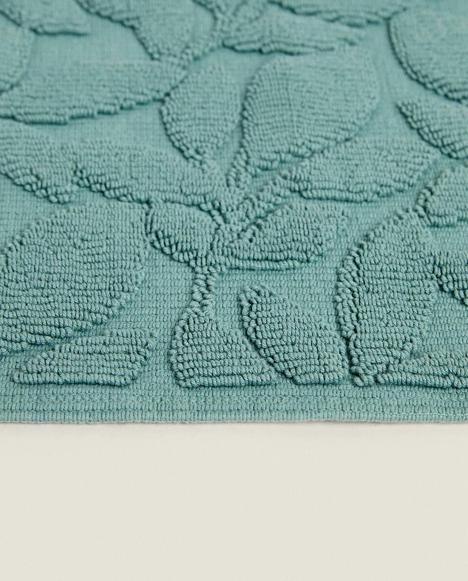 VEGETABLE JACQUARD BATH MAT