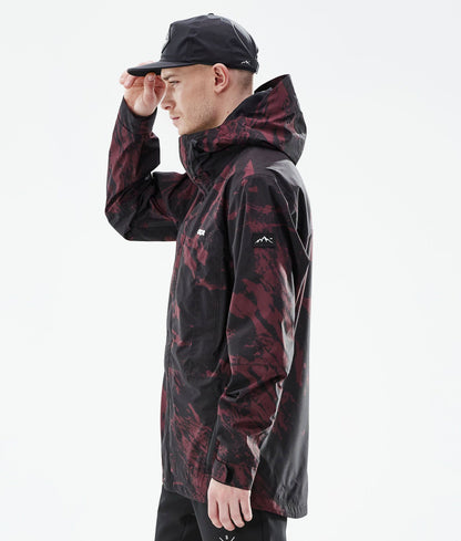 Outdoor Jacket For Men Paint Burgundy