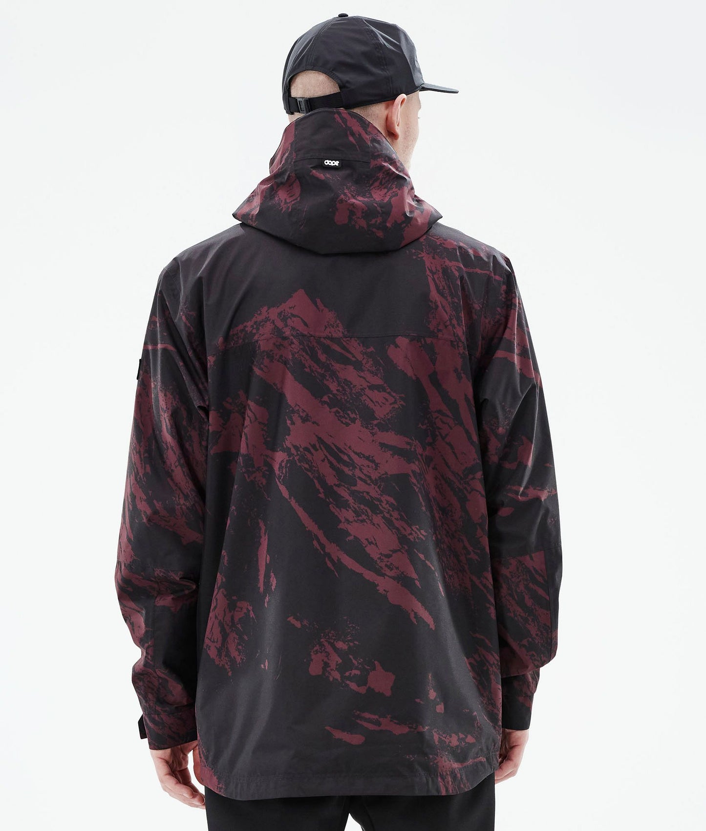 Outdoor Jacket For Men Paint Burgundy