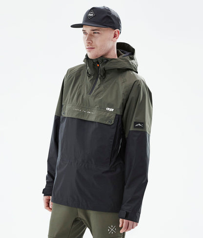 Outdoor Jacket For Men Olive Green/Black