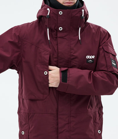 Snowboard Jacket For Men Burgundy