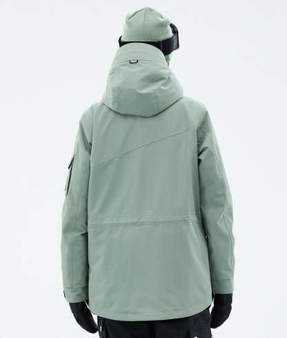 Snowboard Jacket For Women Faded Green