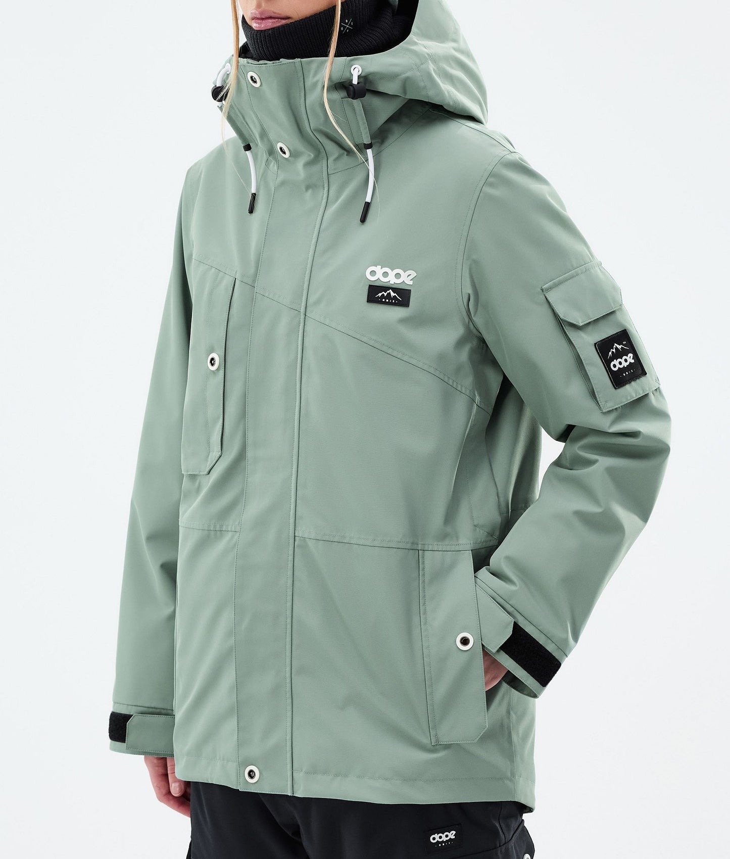 Snowboard Jacket For Women Faded Green