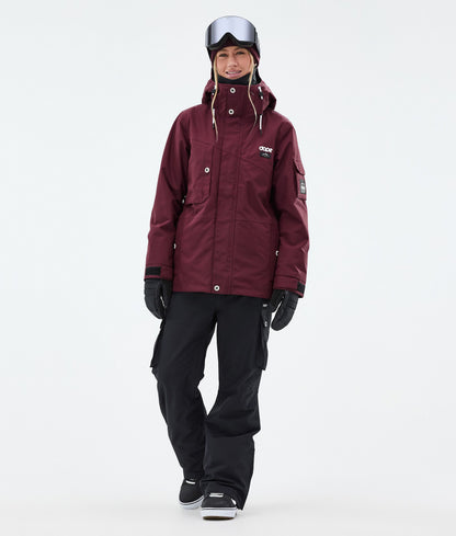 Snowboard Jacket For Women Burgundy