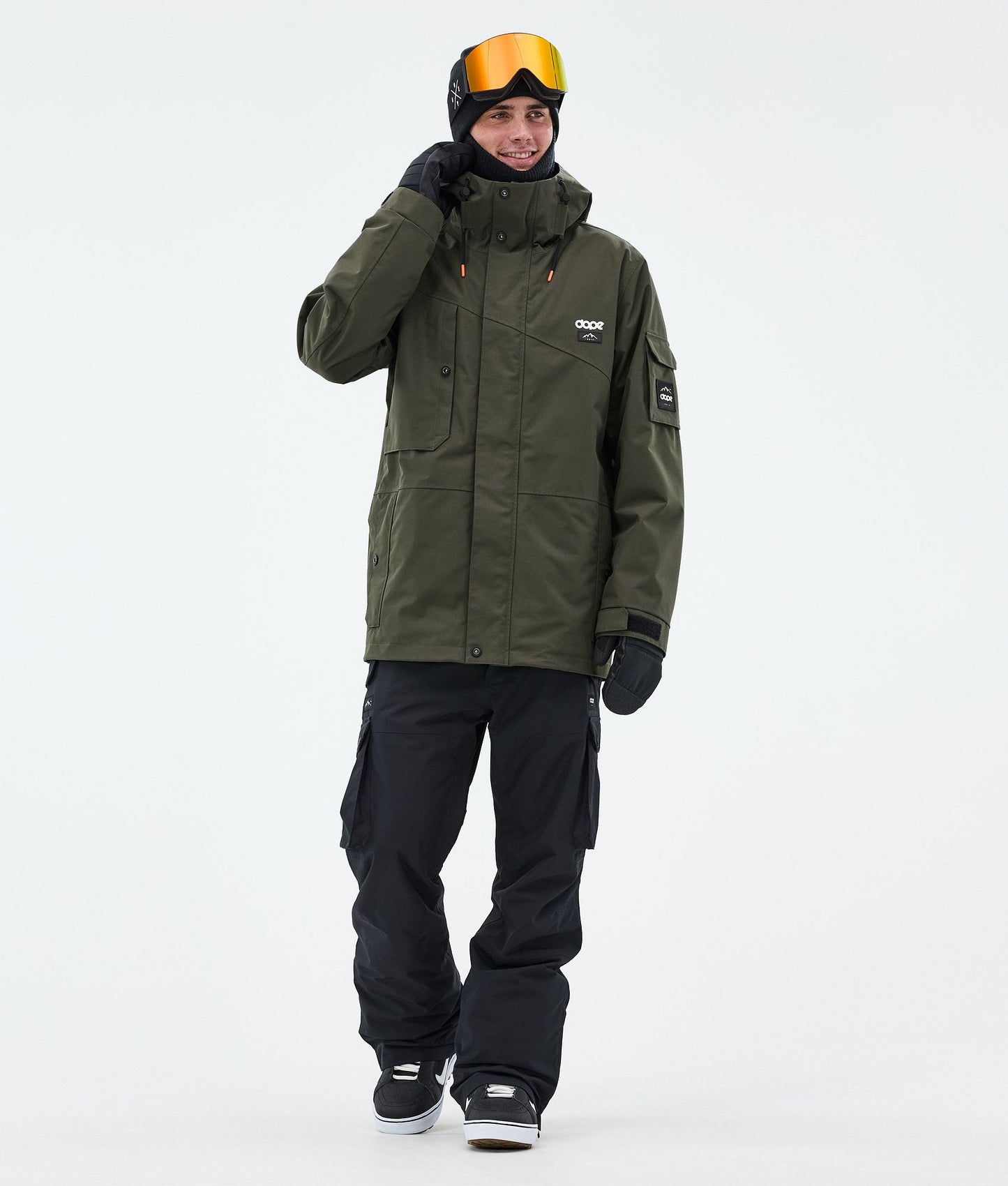 Snowboard Jacket For Men Olive Green