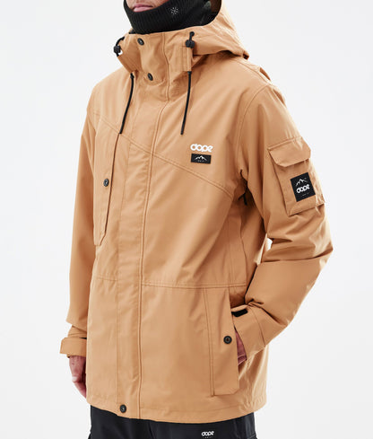 Snowboard Jacket For Men Khaki Yellow