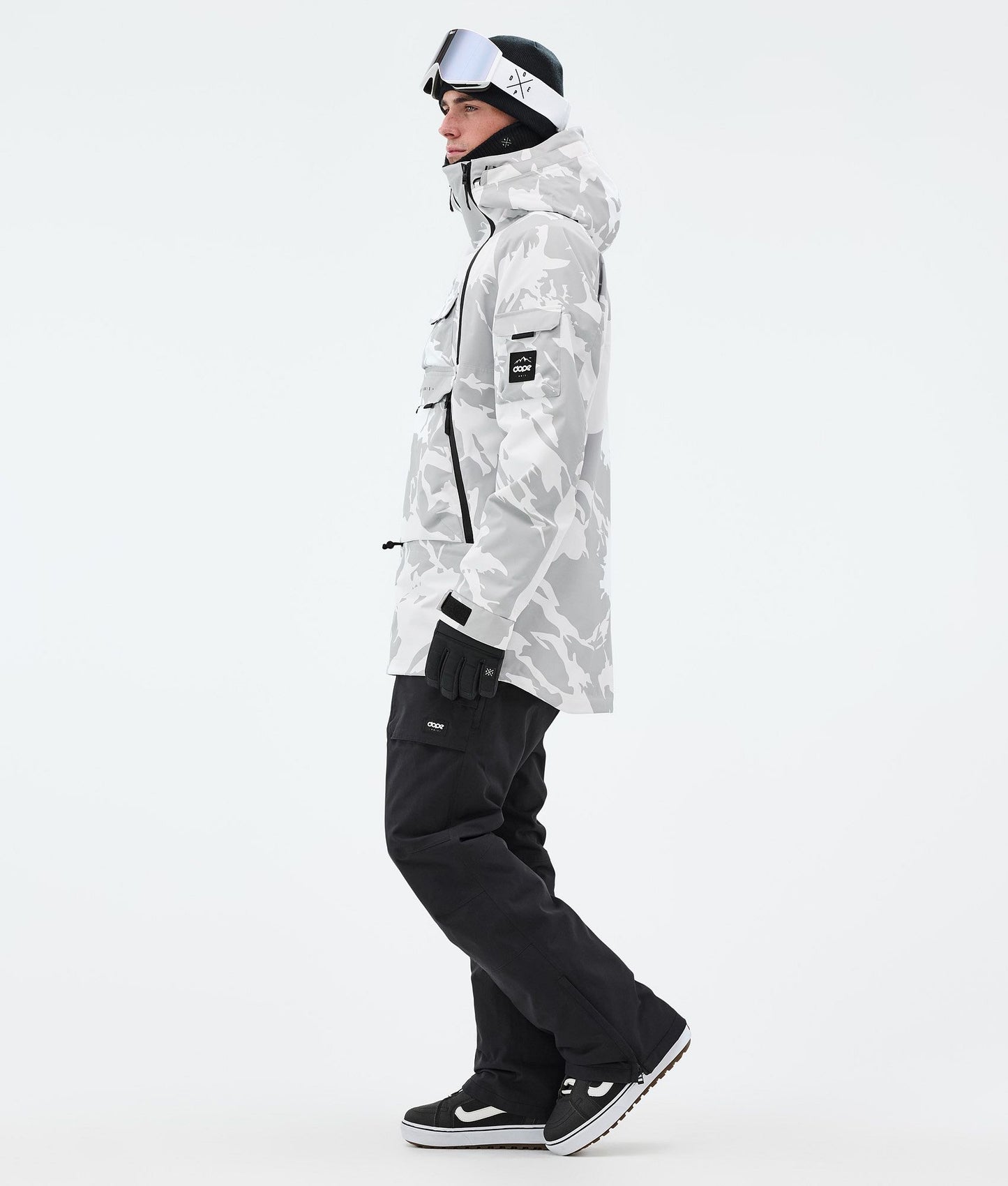 Snowboard Jacket For Men Grey Camo