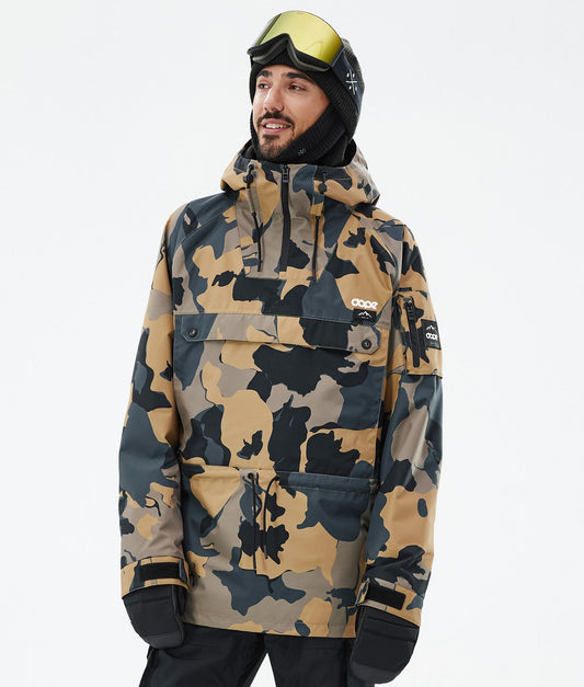 Snowboard Jacket For Men Walnut Camo
