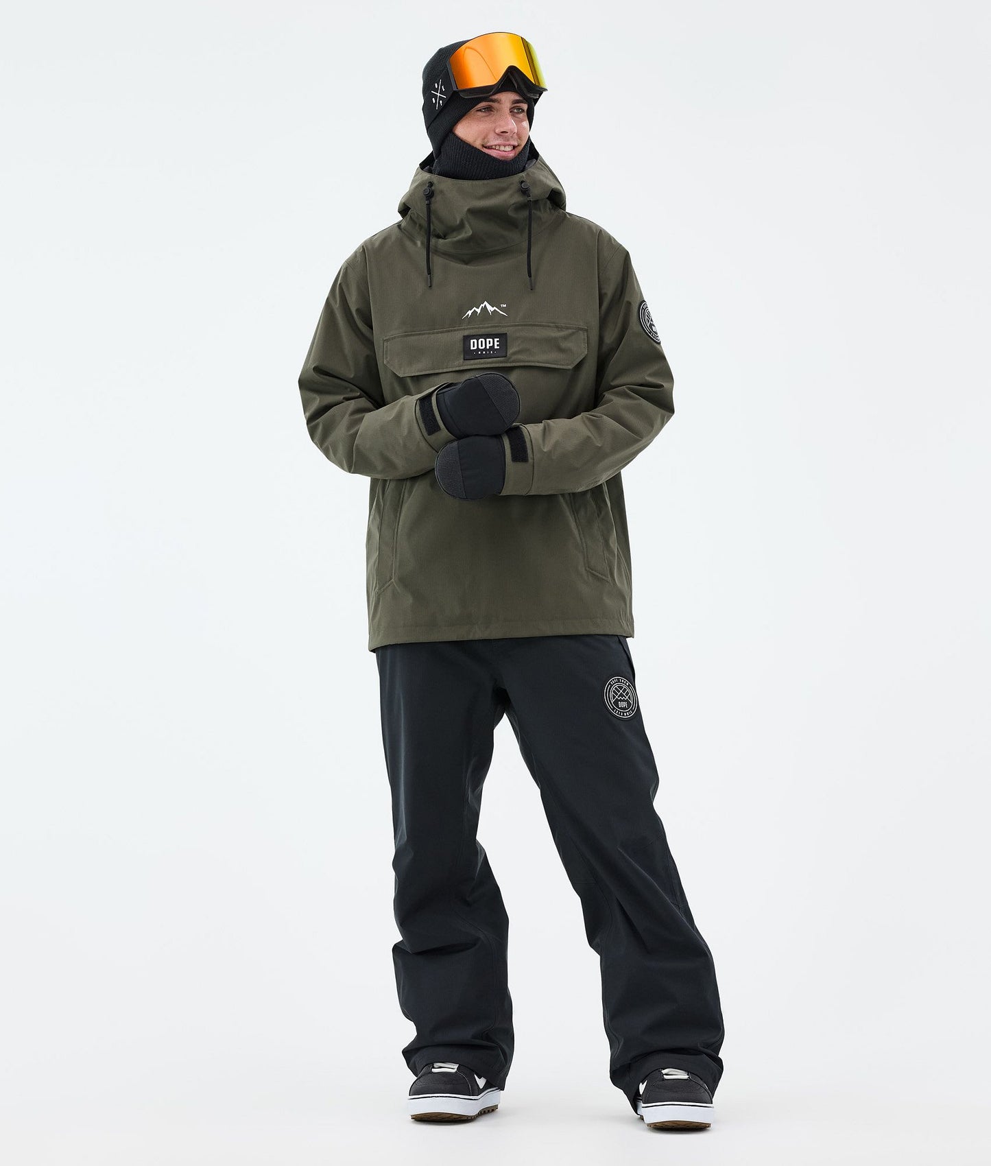 Snowboard Jacket For Men Olive Green