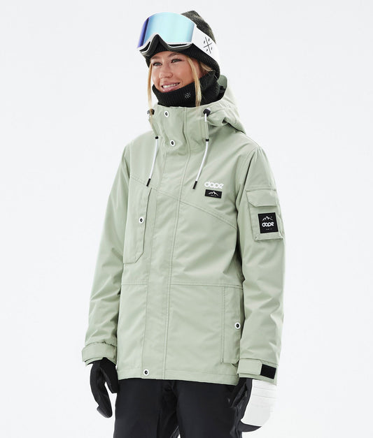 Snowboard Jacket For Women Soft Green