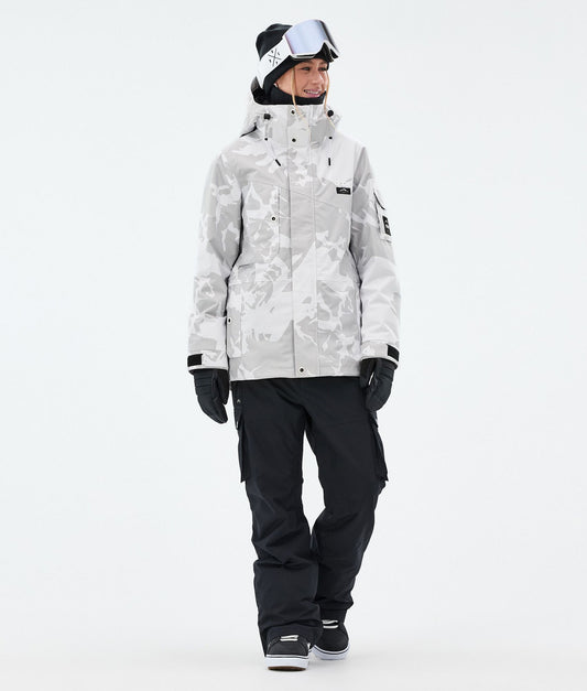 Snowboard Jacket For Women Grey Camo