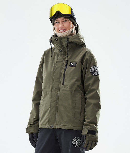 Snowboard Jacket For Women Olive Green