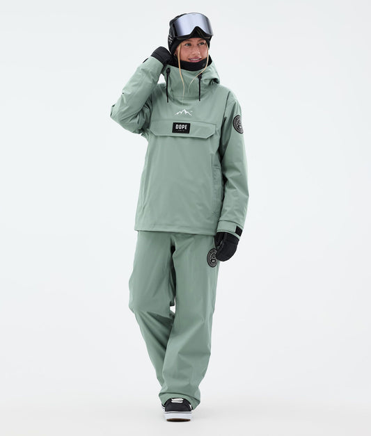 Snowboard Pants For Women Faded Green