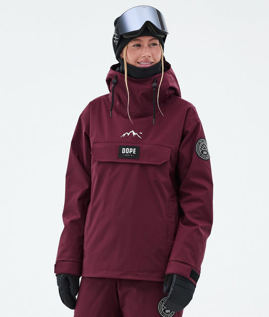 Snowboard Jacket For Women Burgundy