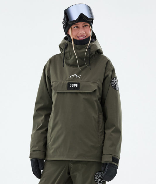 Snowboard Jacket For Women Olive Green