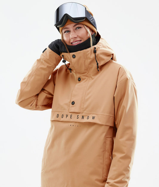 Snowboard Jacket For Women Khaki Yellow