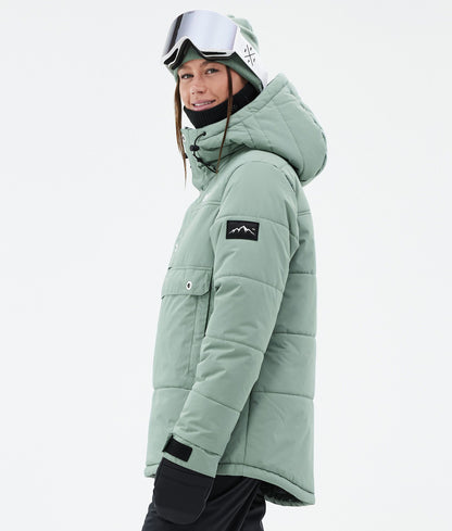 Snowboard Jacket For Women Faded Green