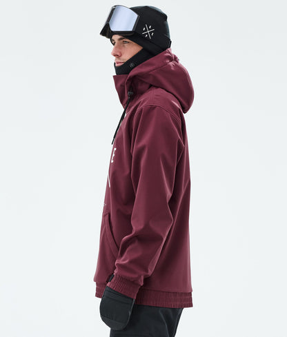 Snowboard Jacket For Men 2X-Up Burgundy