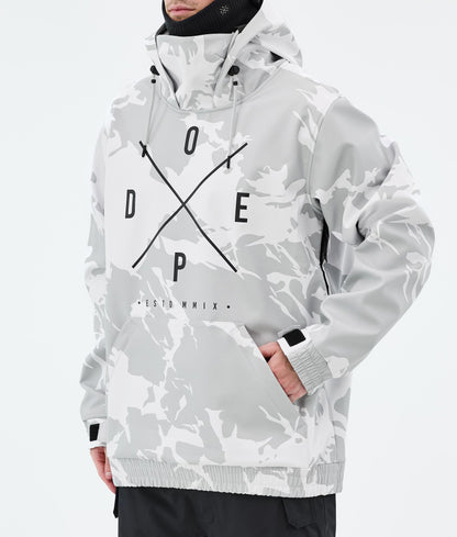 Snowboard Jacket For Men 2X-Up Grey Camo