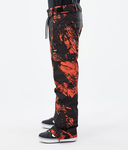 Snowboard Pants For Men Paint Orange