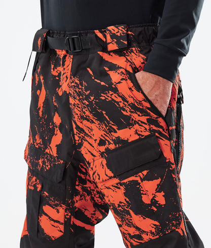 Snowboard Pants For Men Paint Orange