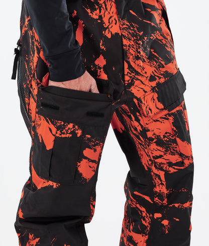 Snowboard Pants For Men Paint Orange
