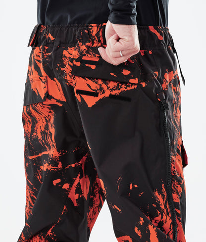 Snowboard Pants For Men Paint Orange