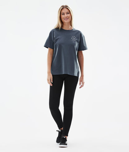 T-shirt Women 2X-Up Metal Blue
