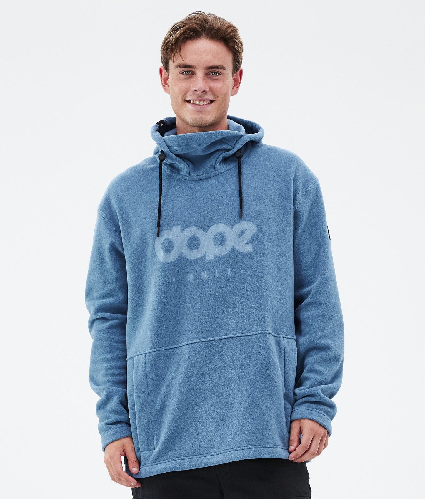 Fleece Hoodie For Men Blue Steel
