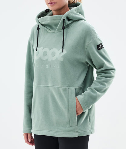 Fleece Hoodie For Women Faded Green