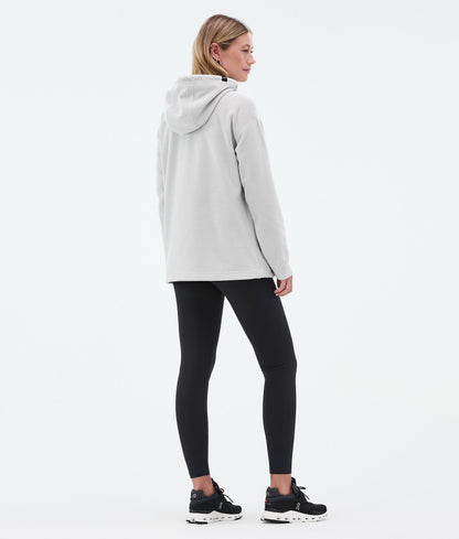 Fleece Hoodie For Women Light Grey