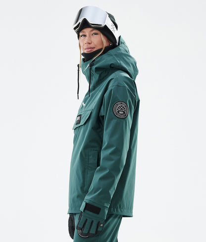 Snowboard Jacket For Women Bottle Green