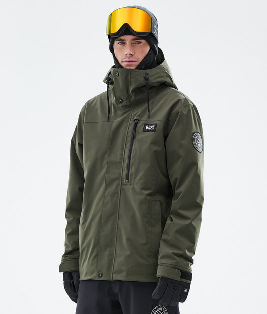 Snowboard Jacket For Men Olive Green