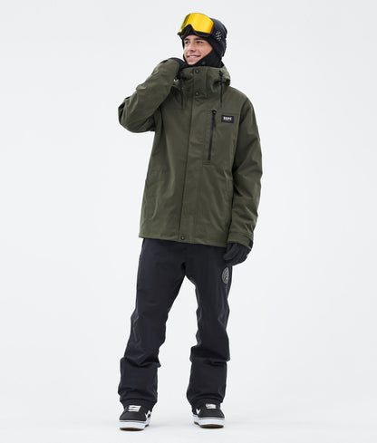 Snowboard Jacket For Men Olive Green