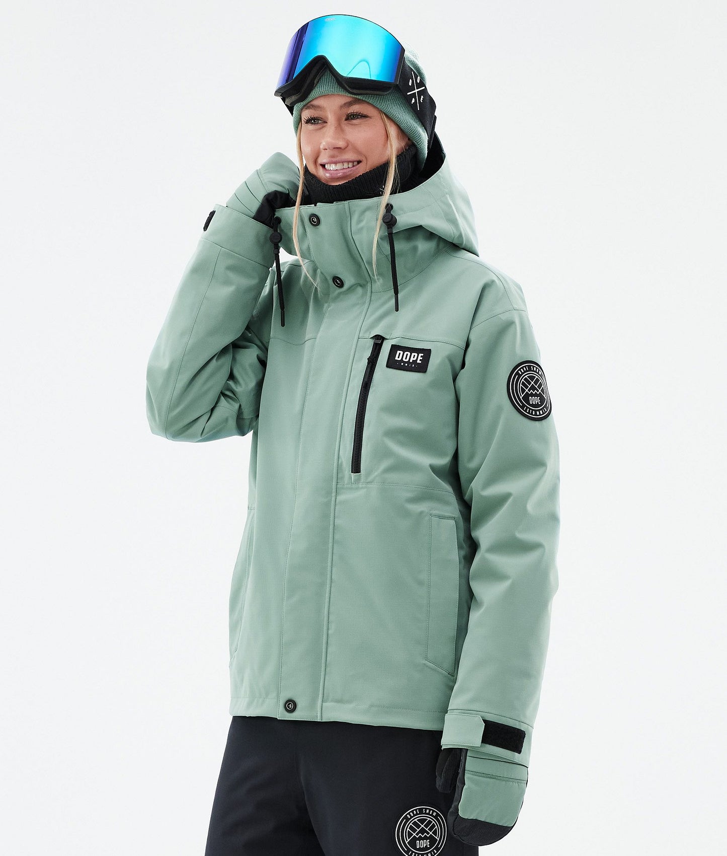 Snowboard Jacket For Women Faded Green