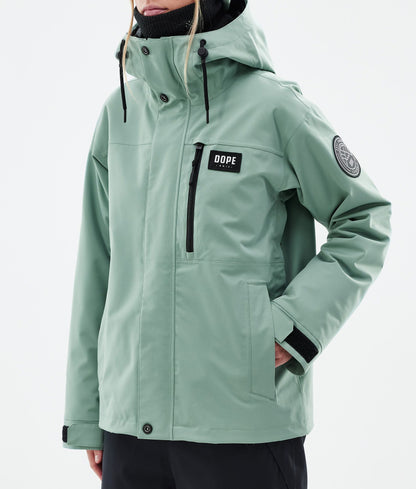 Snowboard Jacket For Women Faded Green