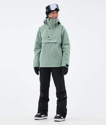 Snowboard Jacket For Women Faded Green