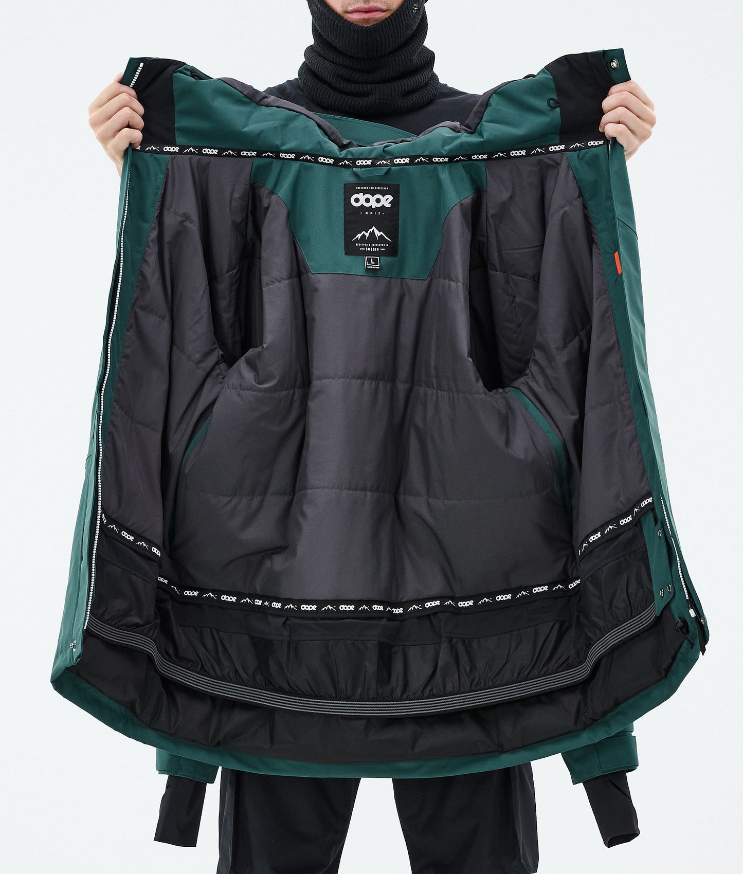 Snowboard Jacket For Men Bottle Green