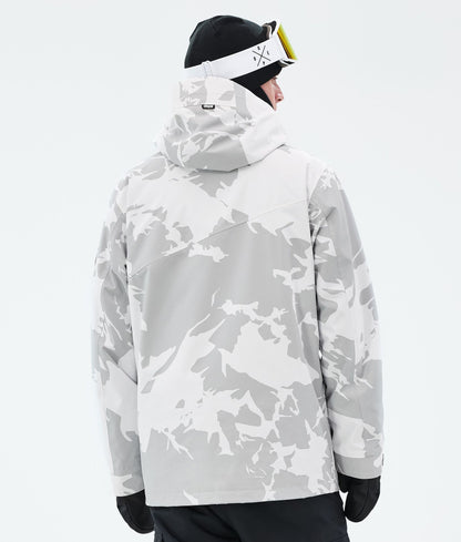 Snowboard Jacket For Men Grey Camo