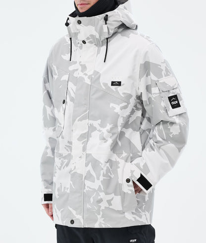 Snowboard Jacket For Men Grey Camo